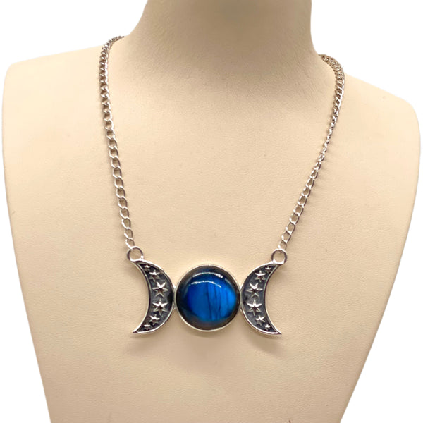 Labradorite Moon Necklace