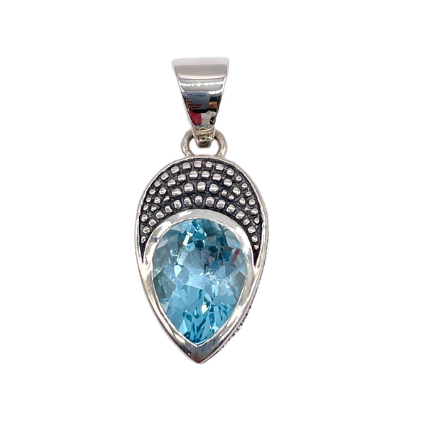 Blue Topaz Pendant