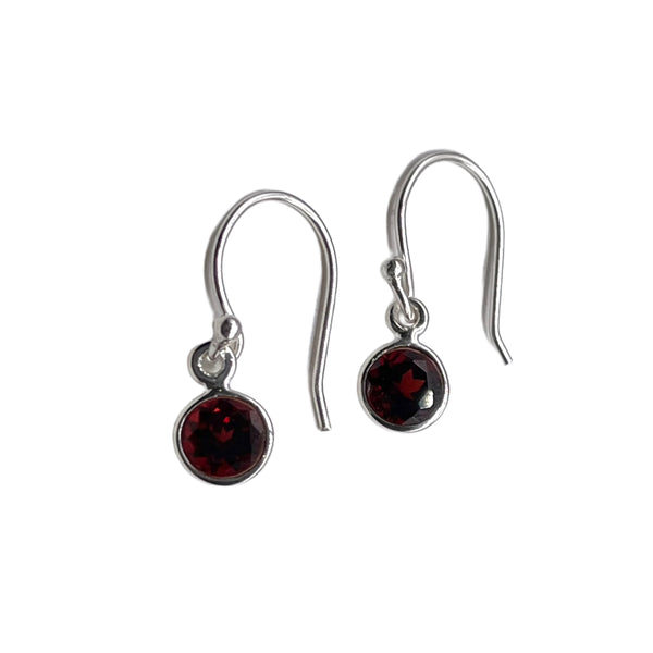 Garnet Dangle Earrings