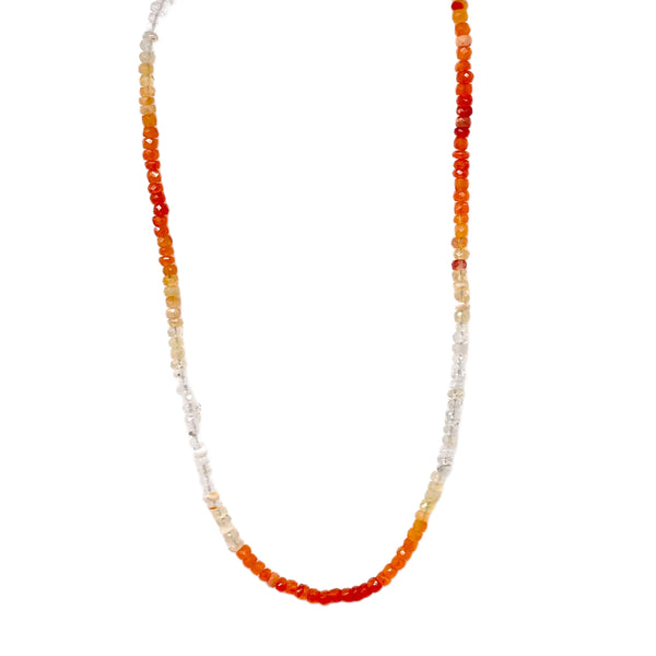 Fire-Opal Beaded Chain