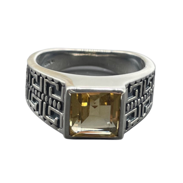 Men's Citrine Ring