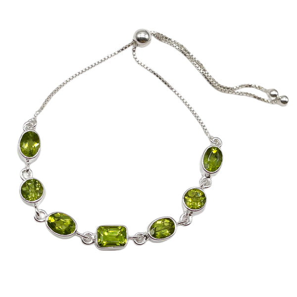 Peridot Bolo Bracelet