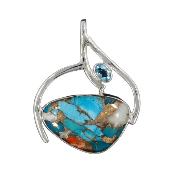 Turquoise Spiny Oyster  Pendant