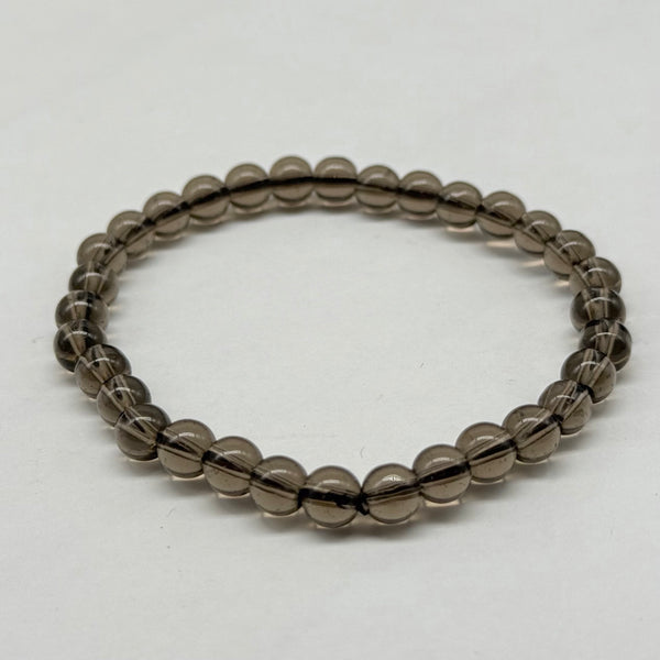 Smoky Quartz Stretch Bracelet 6mm