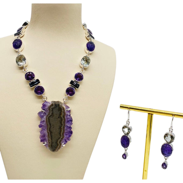 Amethyst Necklace Set