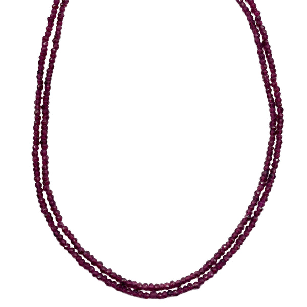 Garnet Beaded Necklace