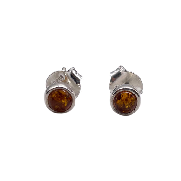 Amber Studs