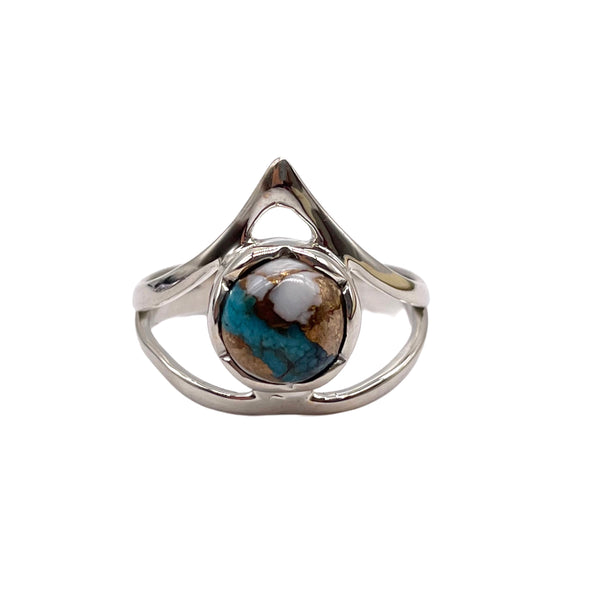 Spiny Oyster Turquoise Ring