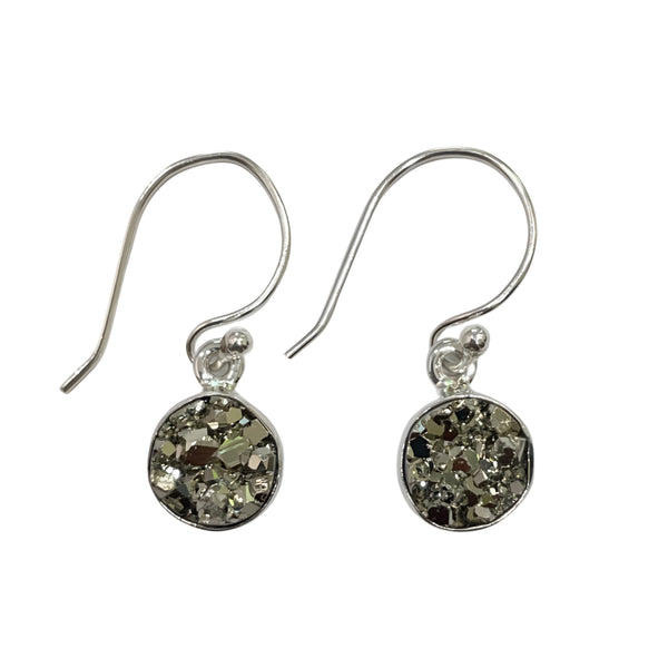 Pyrite Druzy Earrings
