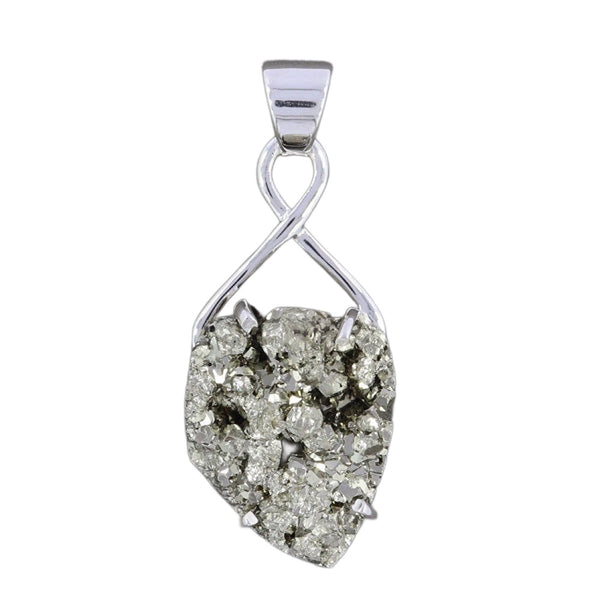 PYRITE DRUZY PENDANT