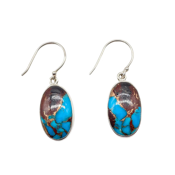 Lava Mexican Turquoise Earrings