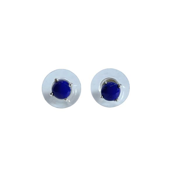 Round Lapis Lazuli Studs