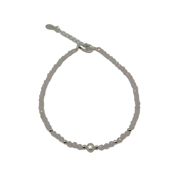 Rose Quartz Beaded Bracelet