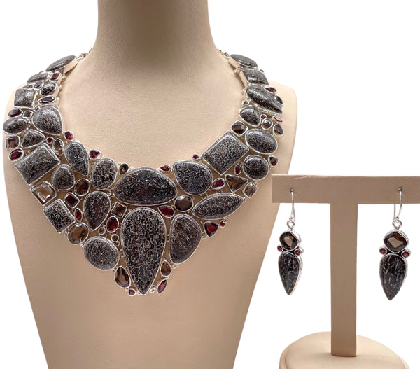 Utah Agate Necklace Set