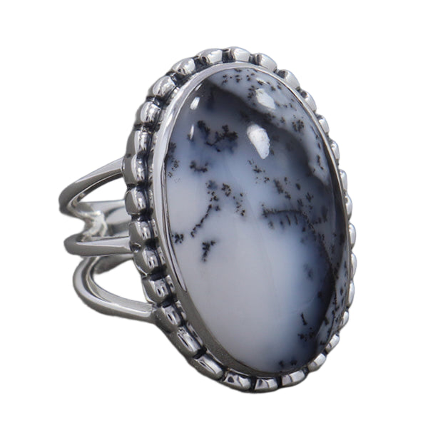 Dendritic Opal Ring