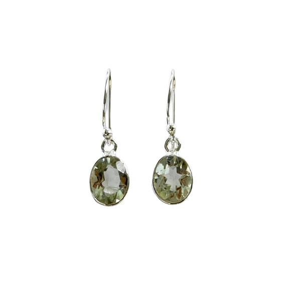 Green Amethyst Earrings
