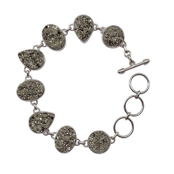 Pyrite Druzy Bracelet
