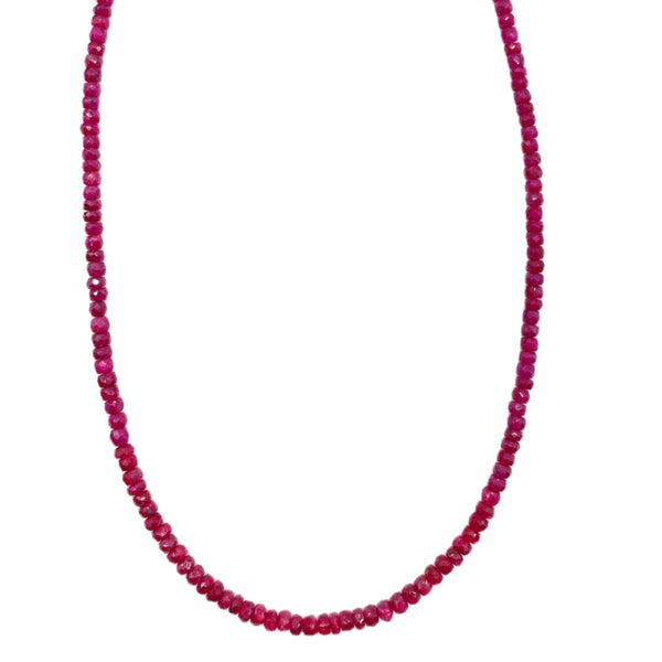 Ruby Beaded Necklace