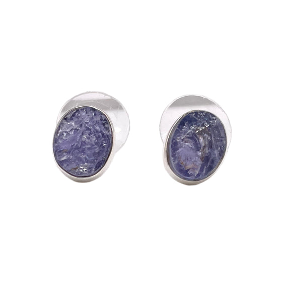 Tanzanite Oval Studs