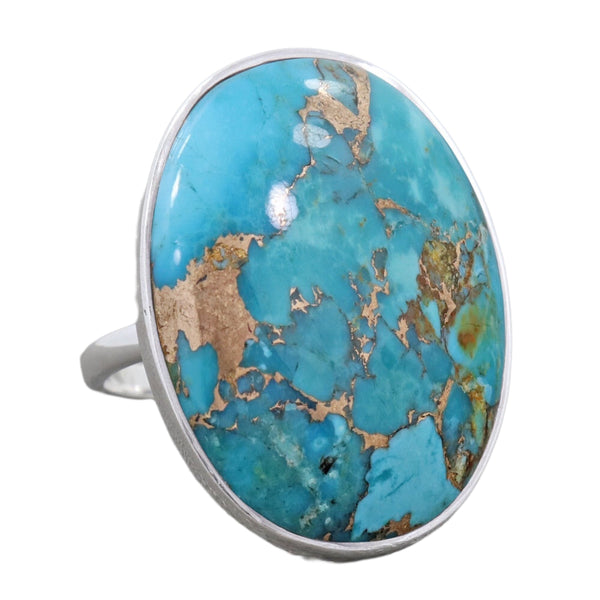 BLUE COPPER TURQUOISE RING