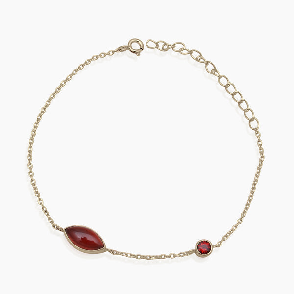 Gold Vermeil Hessonite Bracelet