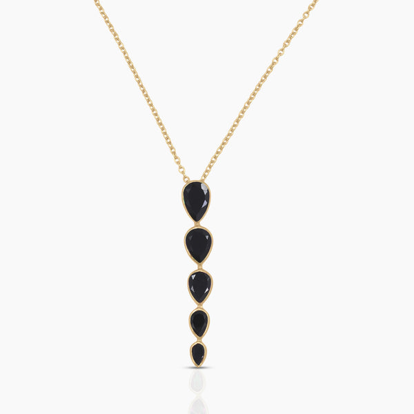 Gold Vermeil Black Onyx Necklace