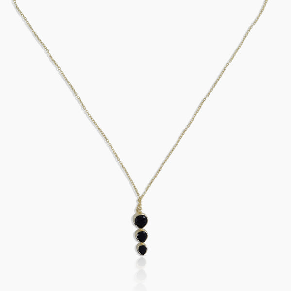Gold Vermeil Black Onyx Necklace