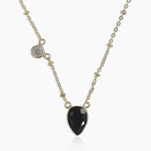 Gold Vermeil Black Onyx Necklace