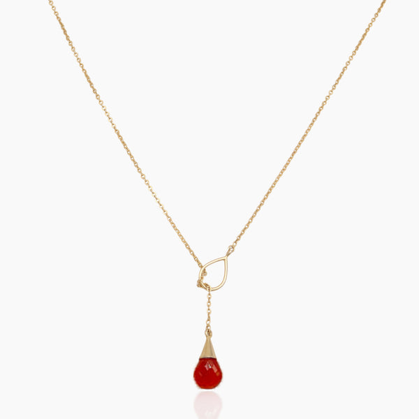 Gold Vermeil Carnelian Necklace