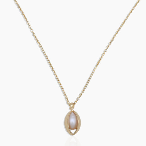Gold Vermeil Clear Quartz Necklace