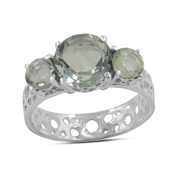 GREEN AMETHYST RING