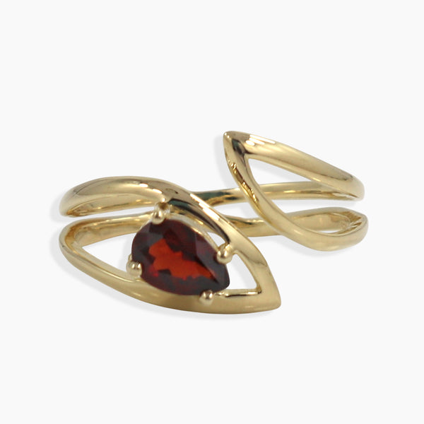 Gold Vermeil Garnet Ring