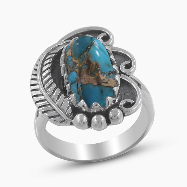 Blue Copper Turquoise Ring