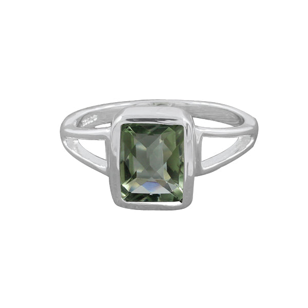 Green Amethyst Ring