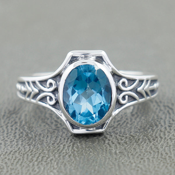Blue Topaz Ring