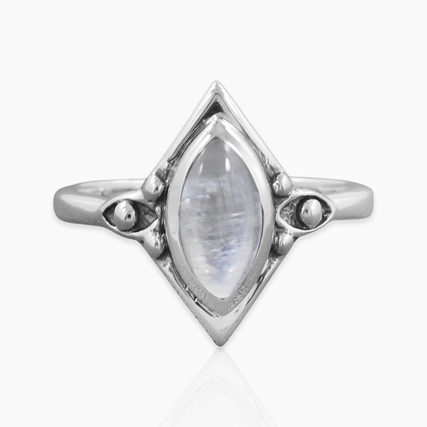 Rainbow Moonstone Ring