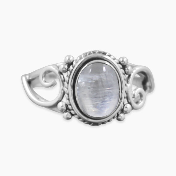 Rainbow Moonstone Ring