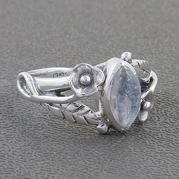 Rainbow Moonstone Ring