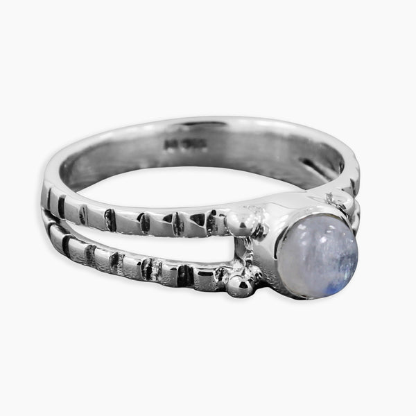 Rainbow Moonstone Ring