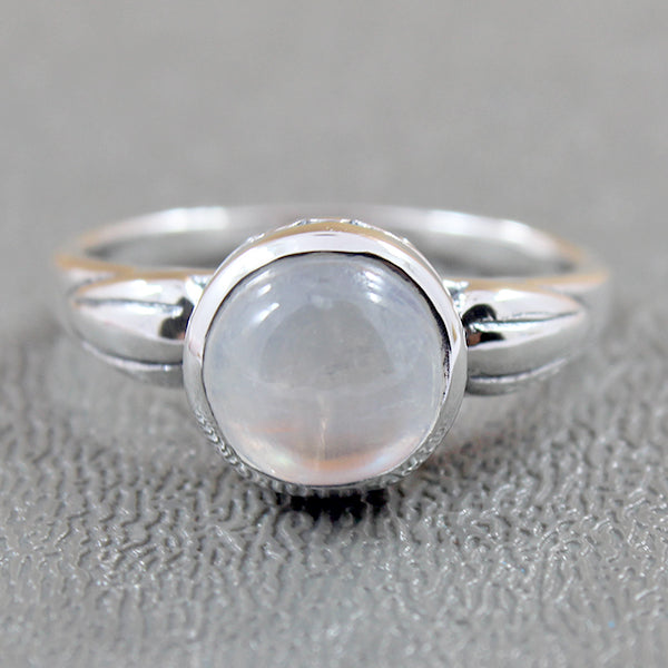 Rainbow Moonstone Ring