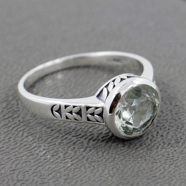 Green Amethyst Ring