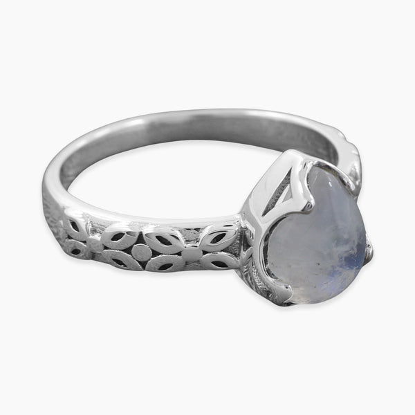 Rainbow Moonstone Ring