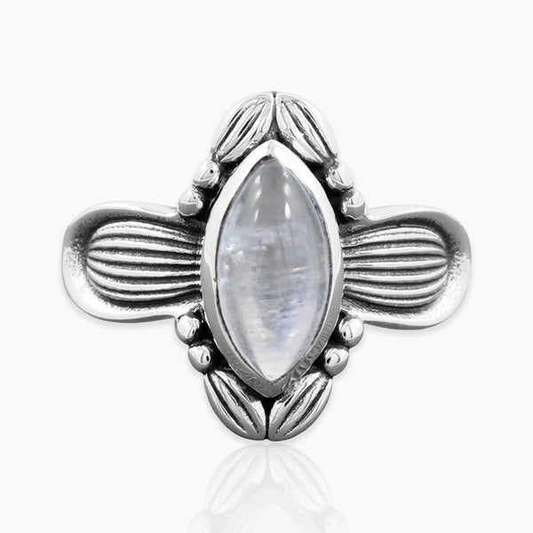 Rainbow Moonstone Ring