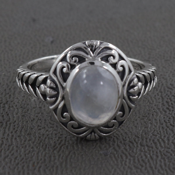 Rainbow Moonstone Ring