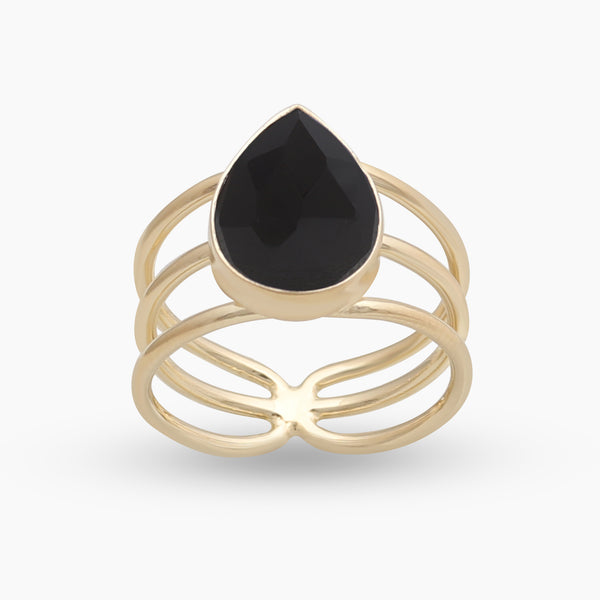 Gold Vermeil Black Onyx Ring