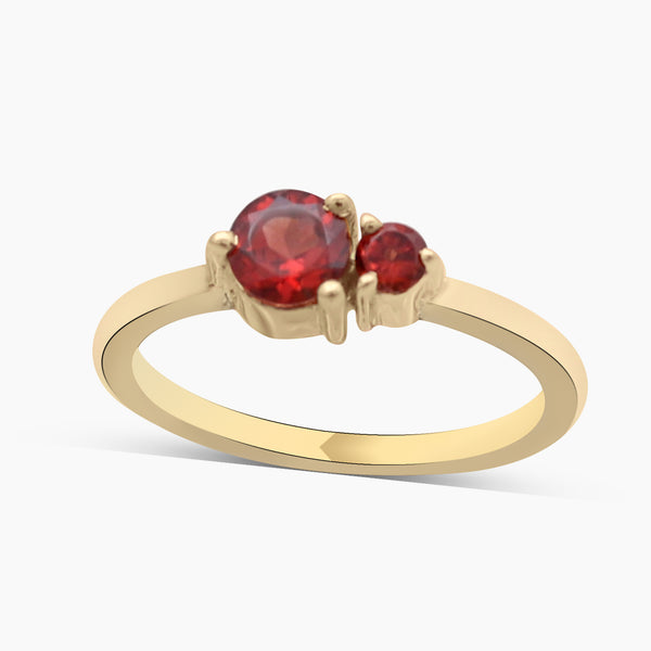 Gold Vermeil Garnet Ring