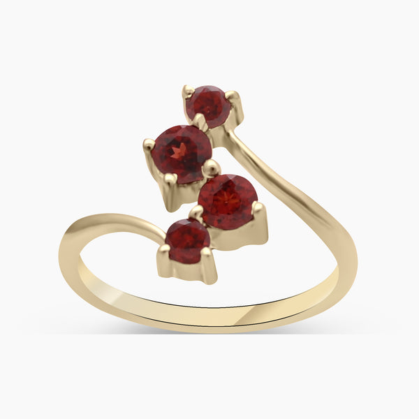 Gold Vermeil Garnet Ring