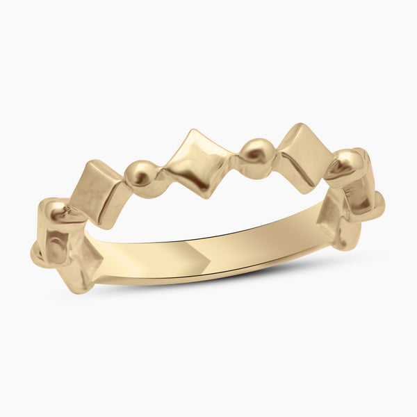 Gold Vermeil Geometric Ring