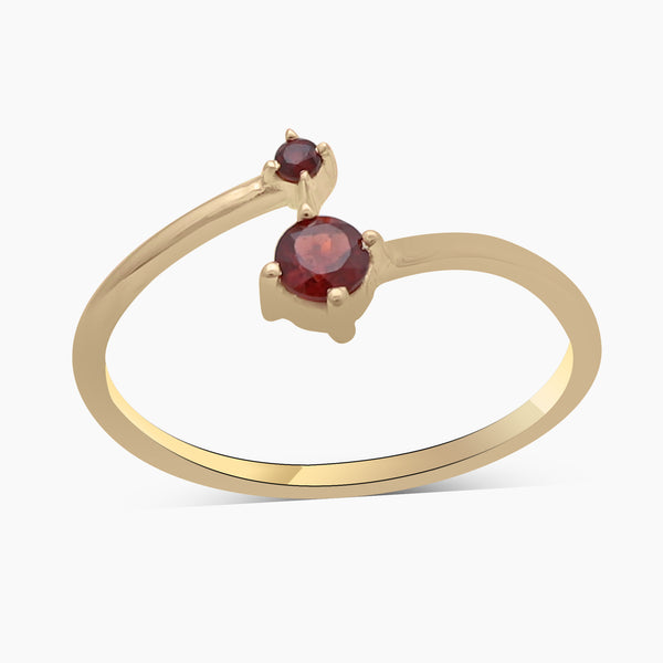 Gold Vermeil Garnet Ring