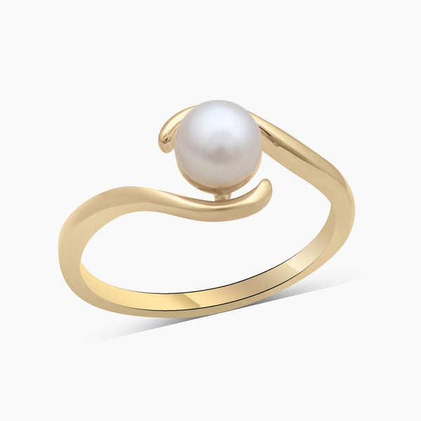 Gold Vermeil Freshwater Pearl Ring